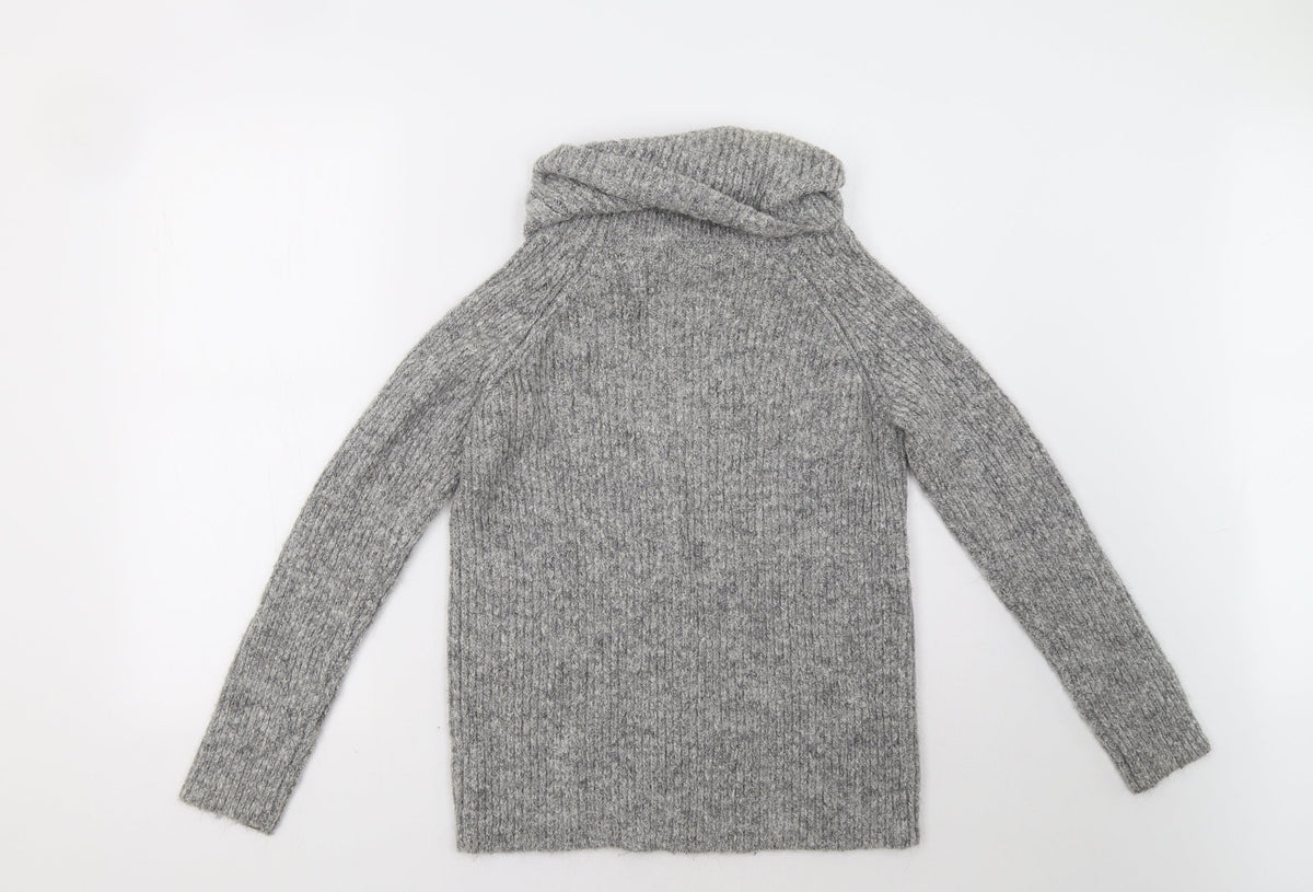 Back view of Matalan women’s grey pullover sweatshirt, size S