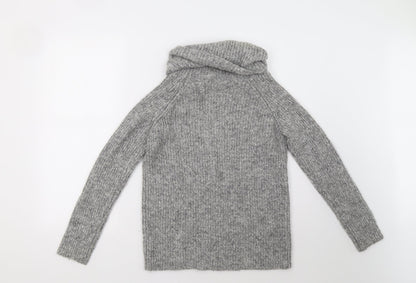 Back view of Matalan women’s grey pullover sweatshirt, size S