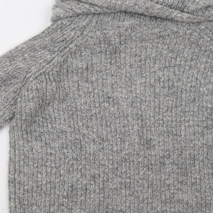 Brand and care label for Matalan women’s grey pullover sweatshirt, size S