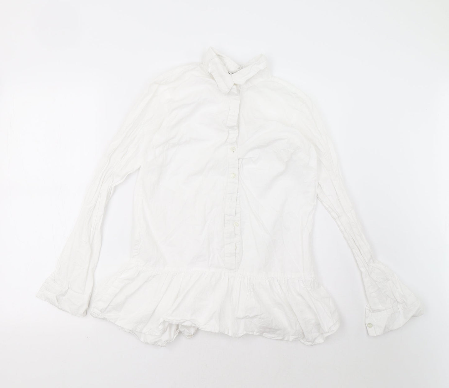 I SAW IT FIRST Womens White   Basic Button-Up Size 4