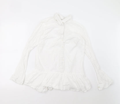 I SAW IT FIRST Womens White   Basic Button-Up Size 4