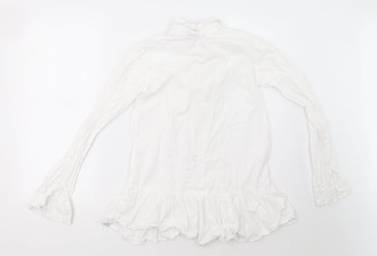 I SAW IT FIRST Womens White   Basic Button-Up Size 4