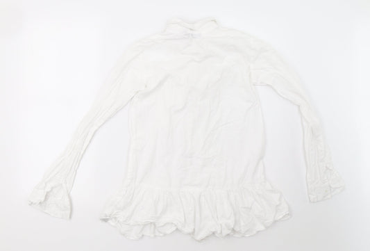 I SAW IT FIRST Womens White   Basic Button-Up Size 4