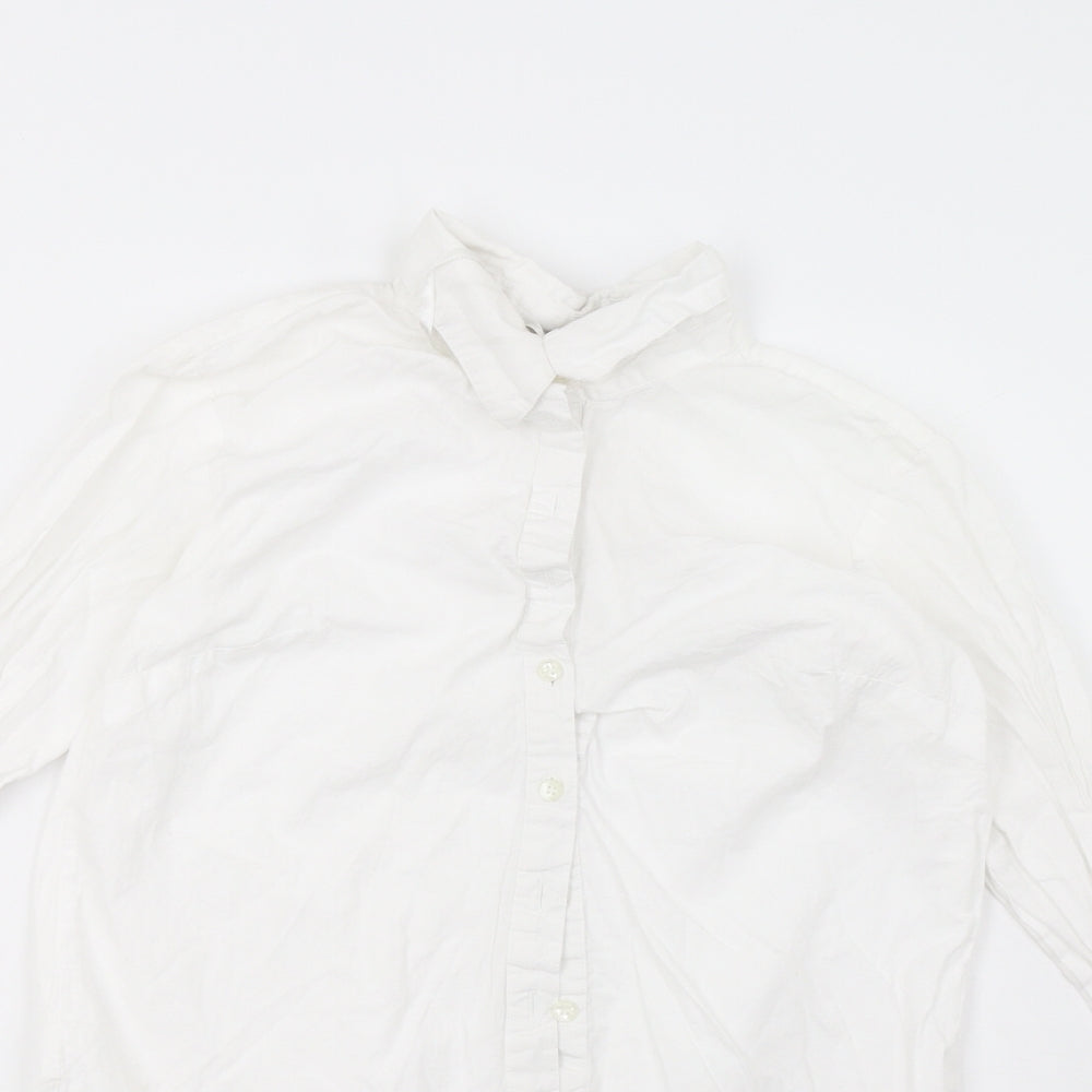 I SAW IT FIRST Womens White   Basic Button-Up Size 4