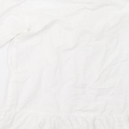 I SAW IT FIRST Womens White   Basic Button-Up Size 4