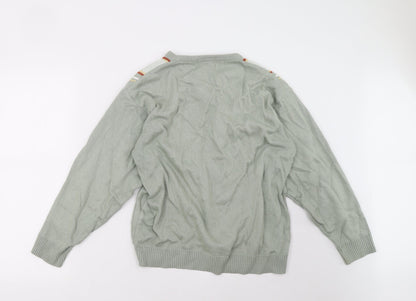 northwood Mens Green Geometric  Pullover Sweatshirt Size S