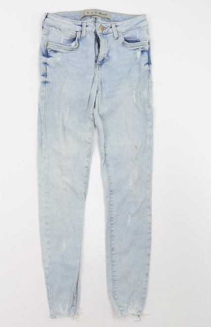 Primark Womens Blue  Denim Skinny Jeans Size 6 L28 in