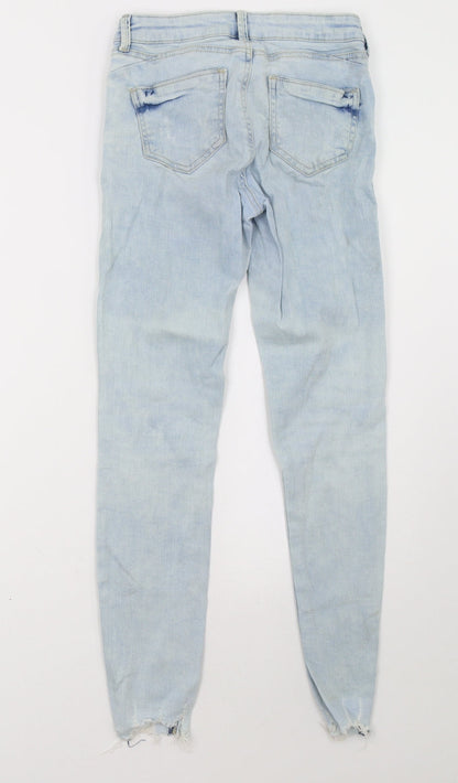Primark Womens Blue  Denim Skinny Jeans Size 6 L28 in
