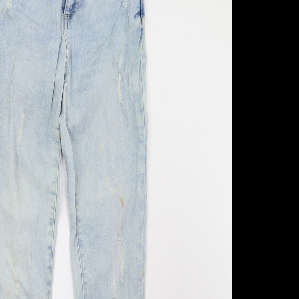 Primark Womens Blue  Denim Skinny Jeans Size 6 L28 in