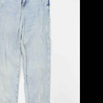 Primark Womens Blue  Denim Skinny Jeans Size 6 L28 in
