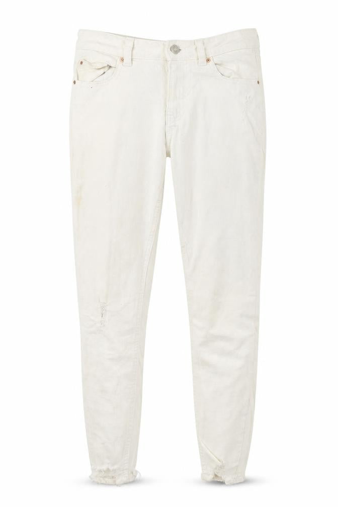 Womens UK Size 10 Primark Regular Fit Skinny White Jeans