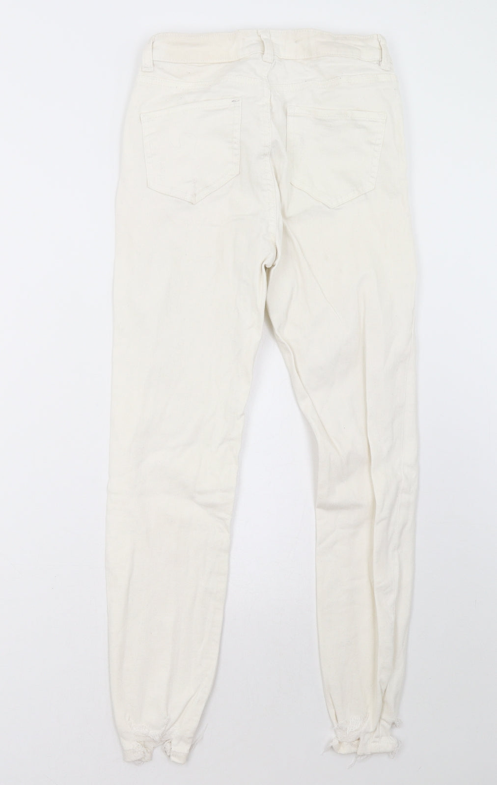 Primark Womens White   Skinny Jeans Size 10 L29 in