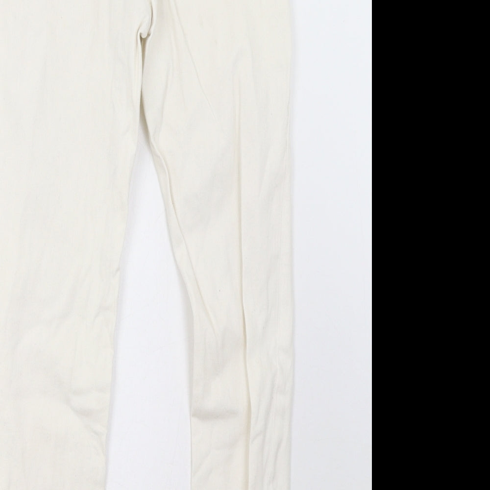 Primark Womens White   Skinny Jeans Size 10 L29 in