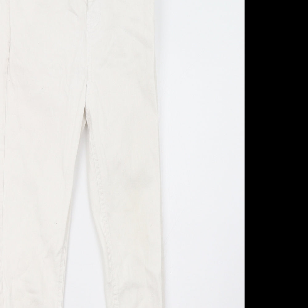 Dorothy Perkins Womens White   Skinny Jeans Size 8 L31 in