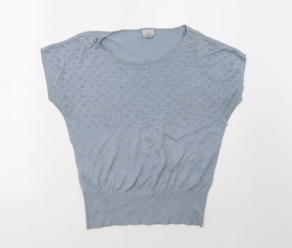 H&M Womens Blue   Pullover Sweatshirt Size S