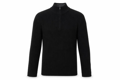 Front view of Express men’s black pullover sweatshirt, size L