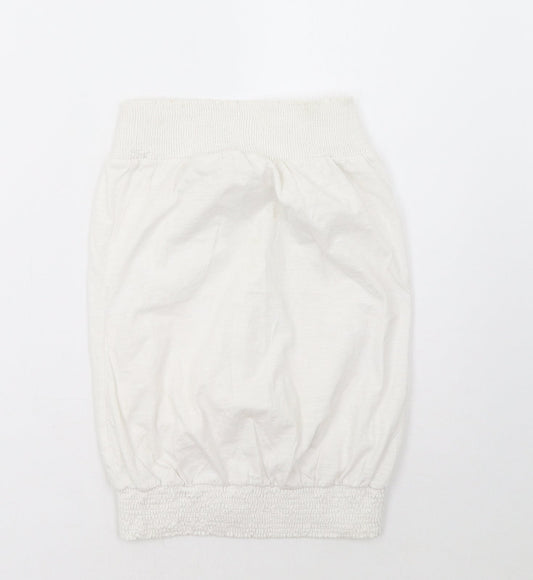 Womens UK Size 10 NEXT White Basic Tank
