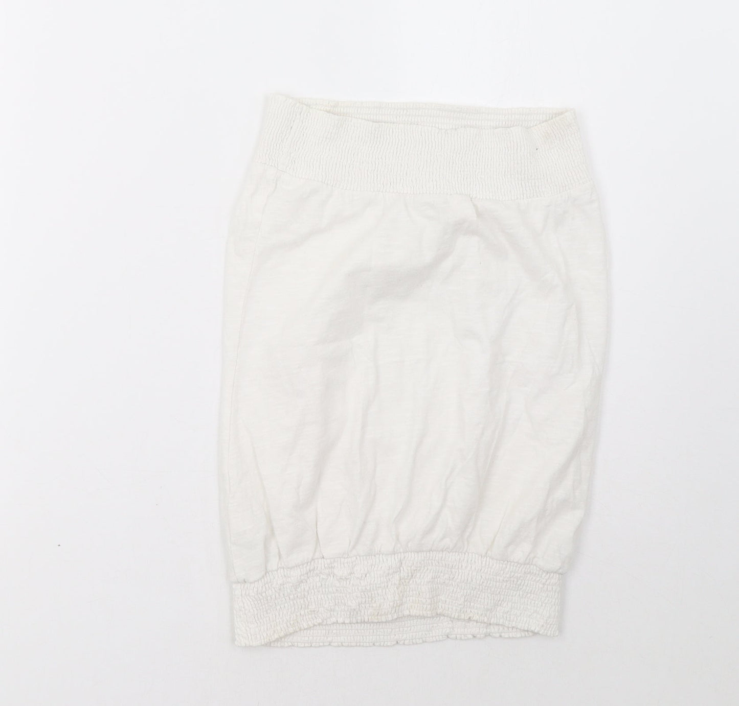 Womens UK Size 10 NEXT White Basic Tank