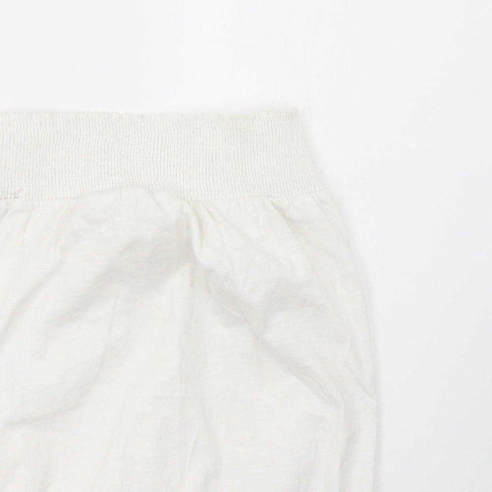 Womens UK Size 10 NEXT White Basic Tank