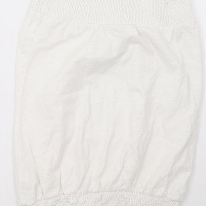 Womens UK Size 10 NEXT White Basic Tank