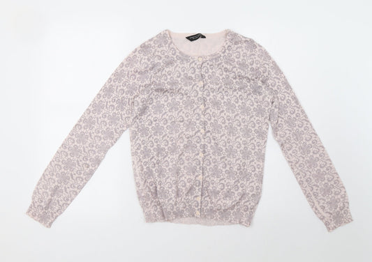 Womens UK Size 10 Dorothy Perkins Pink Cardigan Jumper
