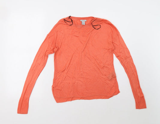 H&M Womens Pink   Pullover Sweatshirt Size M