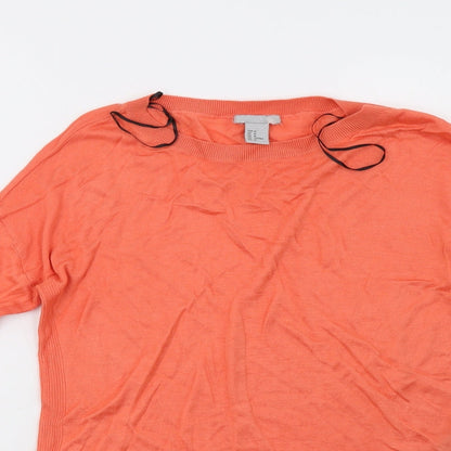 H&M Womens Pink   Pullover Sweatshirt Size M