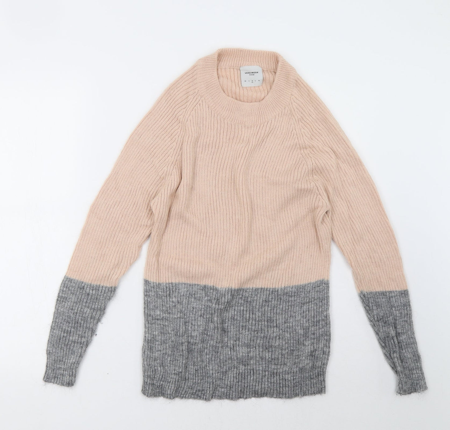 VERO MODA Womens Pink   Pullover Sweatshirt Size M