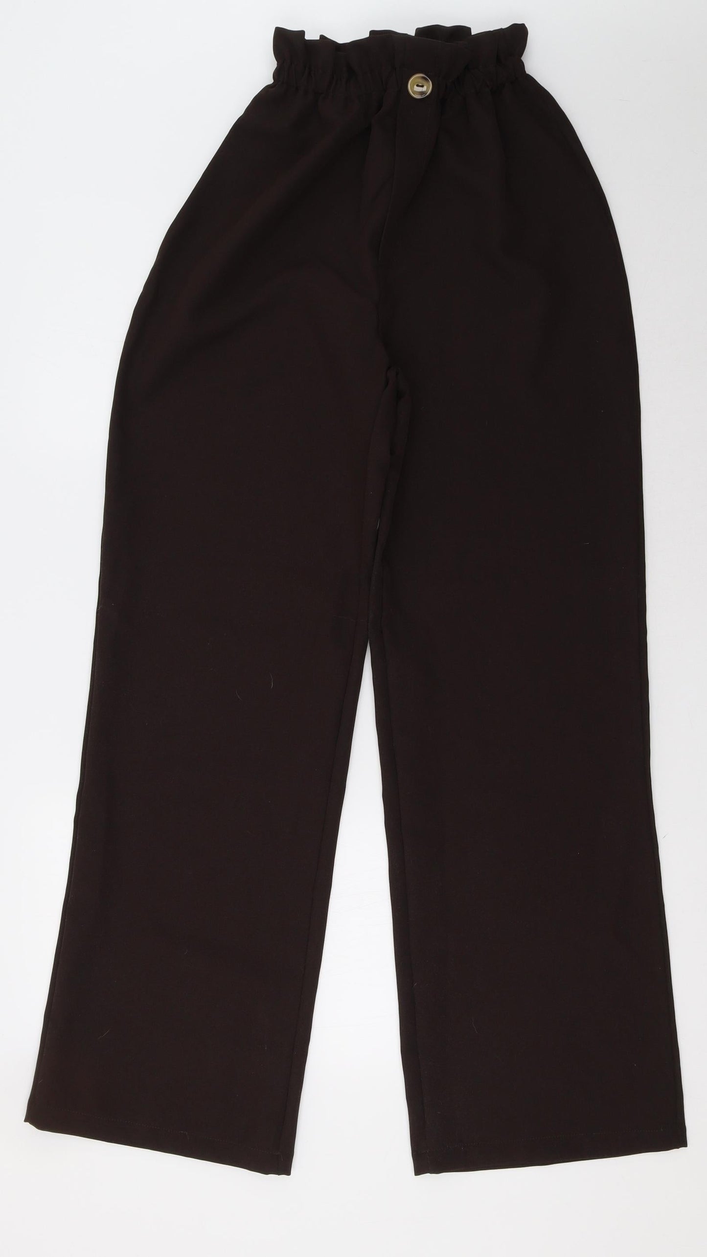 Womens UK Size 4 Missguided Regular Fit  Brown Trousers