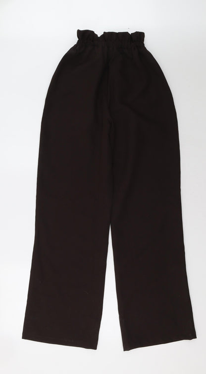 Womens UK Size 4 Missguided Regular Fit  Brown Trousers