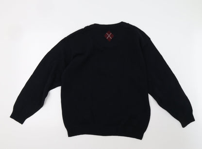 Mens UK Size L Debenhams Blue Pullover Sweatshirt
