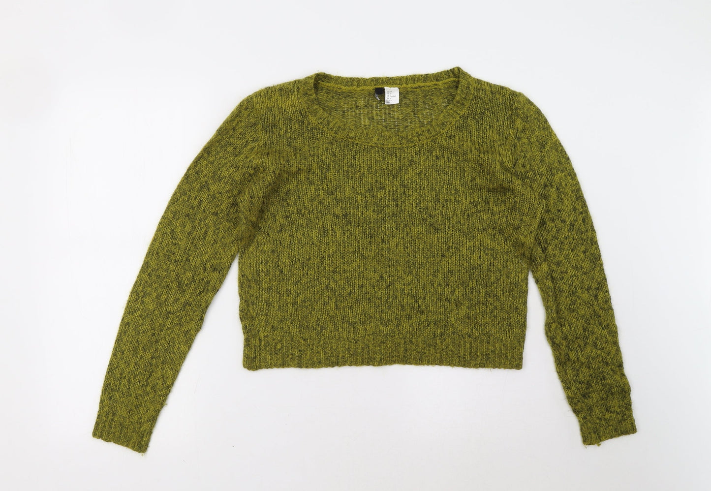 H&M Womens Green   Pullover Sweatshirt Size 6