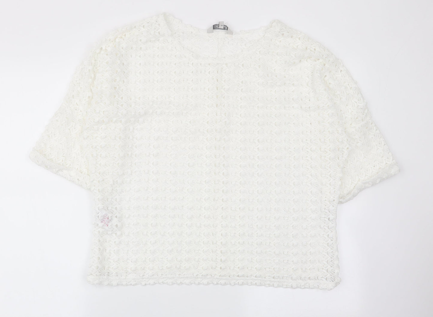 peaocks Womens White   Pullover Jumper Size 12