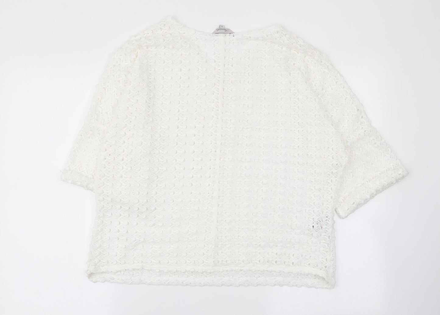 peaocks Womens White   Pullover Jumper Size 12