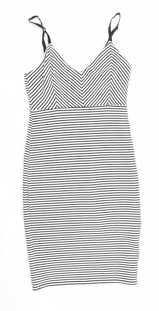 FOREVER 21 Womens Multicoloured Striped  Fit & Flare  Size XS