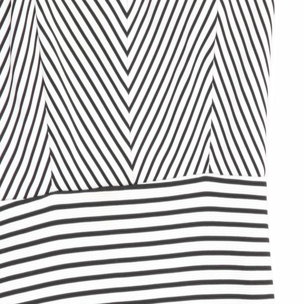 FOREVER 21 Womens Multicoloured Striped  Fit & Flare  Size XS