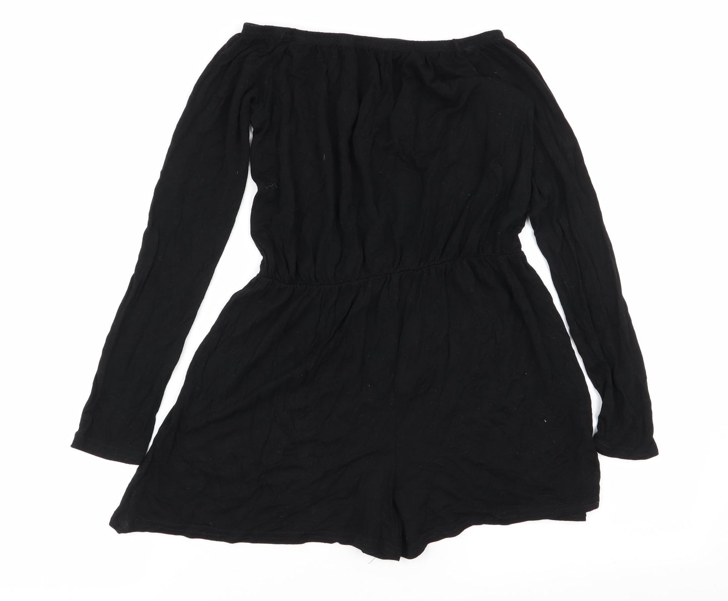 Missguided Womens Black   Playsuit One-Piece Size 8