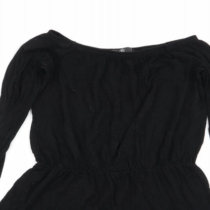 Missguided Womens Black   Playsuit One-Piece Size 8