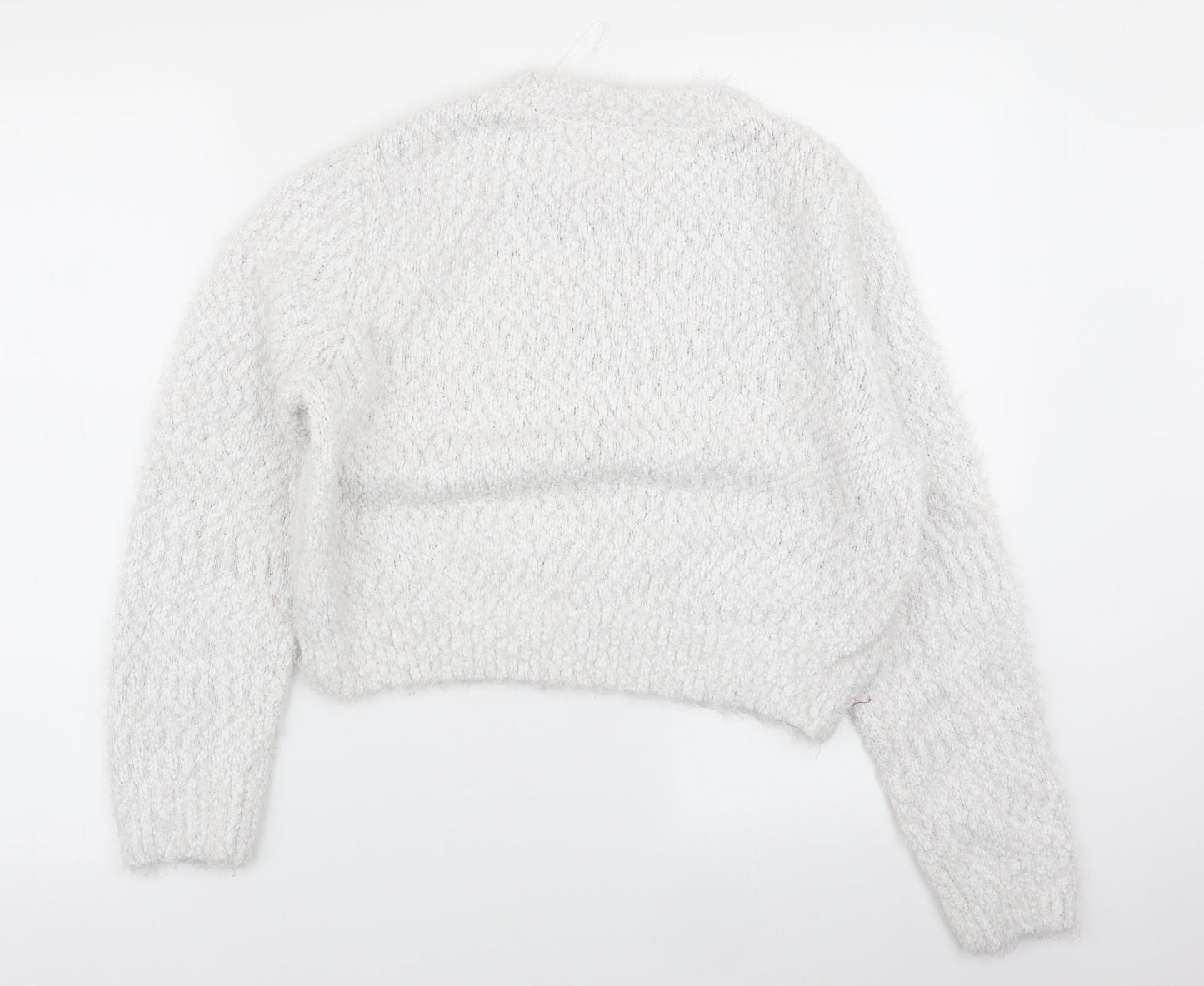 Womens UK Size 10 H&M White Pullover Jumper