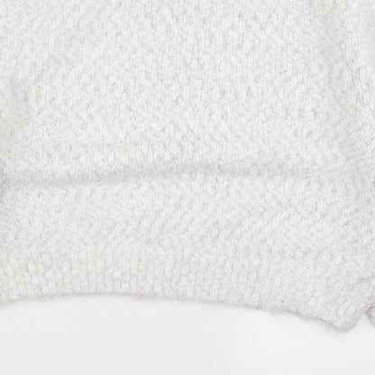 Womens UK Size 10 H&M White Pullover Jumper