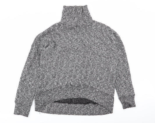Womens UK Size 10 Topshop Grey Pullover Jumper