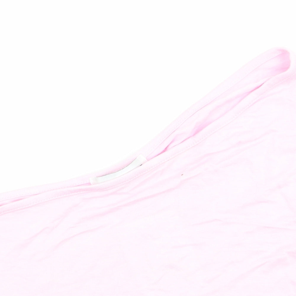 Womens UK Size 8 In the Style Pink Basic Tank