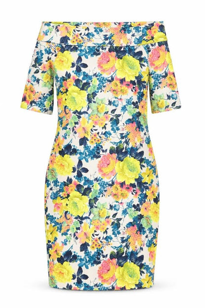 Front view of Sisters point women’s multicoloured floral fit & flare, size S