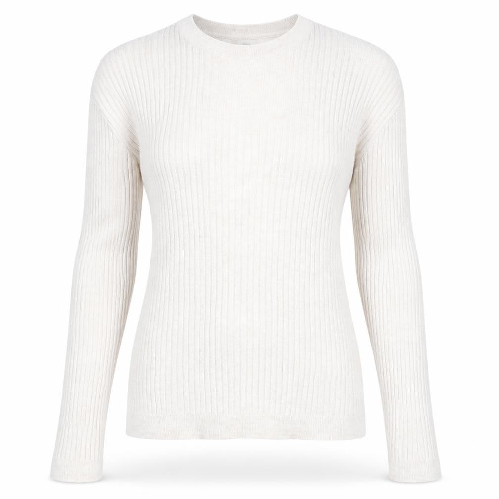 Womens UK Size 6 Bershka Beige Basic T-Shirt