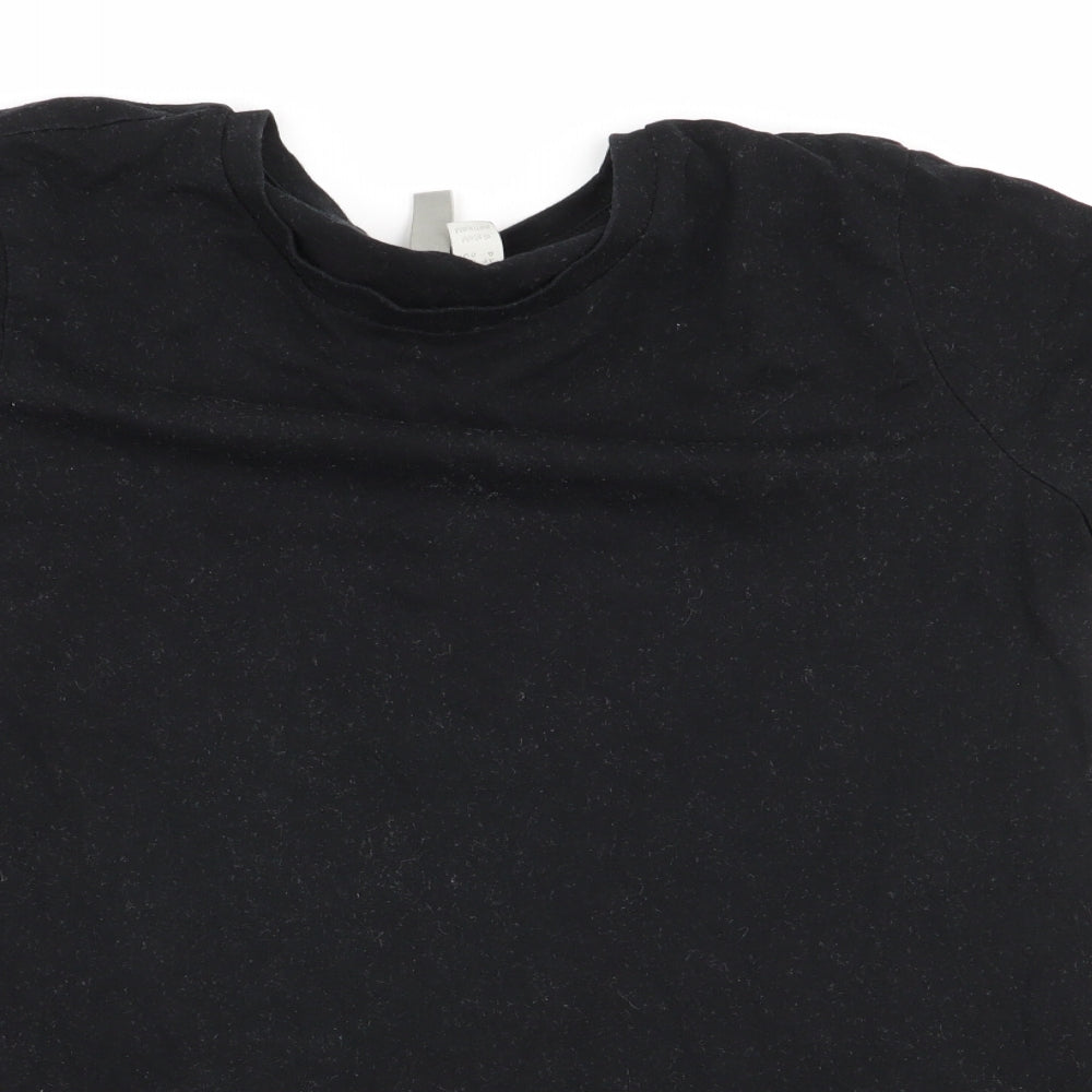 Womens UK Size 8 ASOS Black Basic T-Shirt