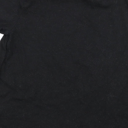 Womens UK Size 8 ASOS Black Basic T-Shirt