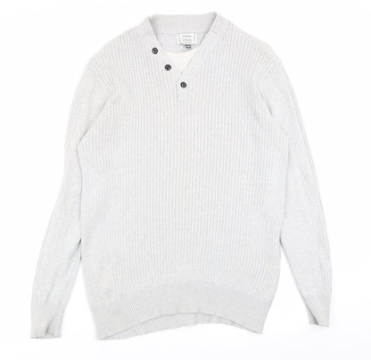 Asda George Mens Grey   Pullover Jumper Size M