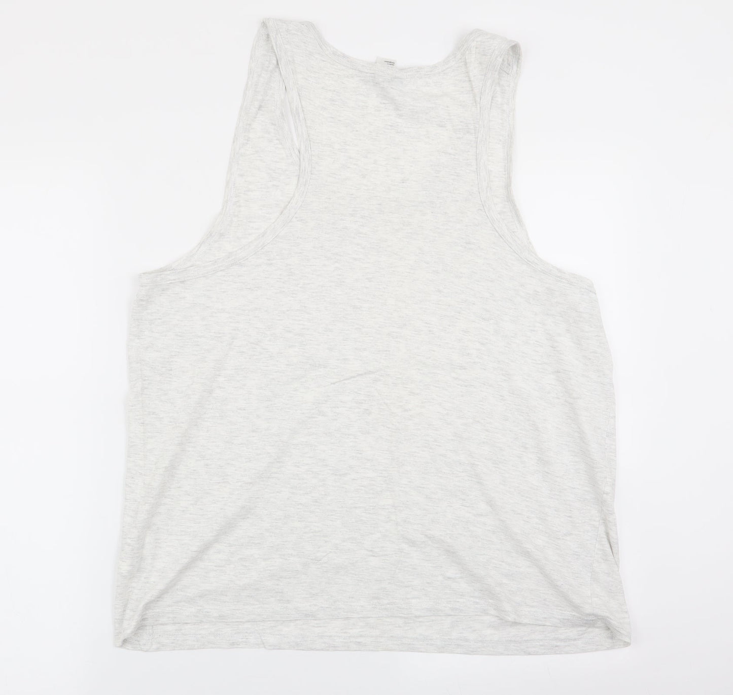 Womens UK Size L Divided by H&M Grey Basic Tank