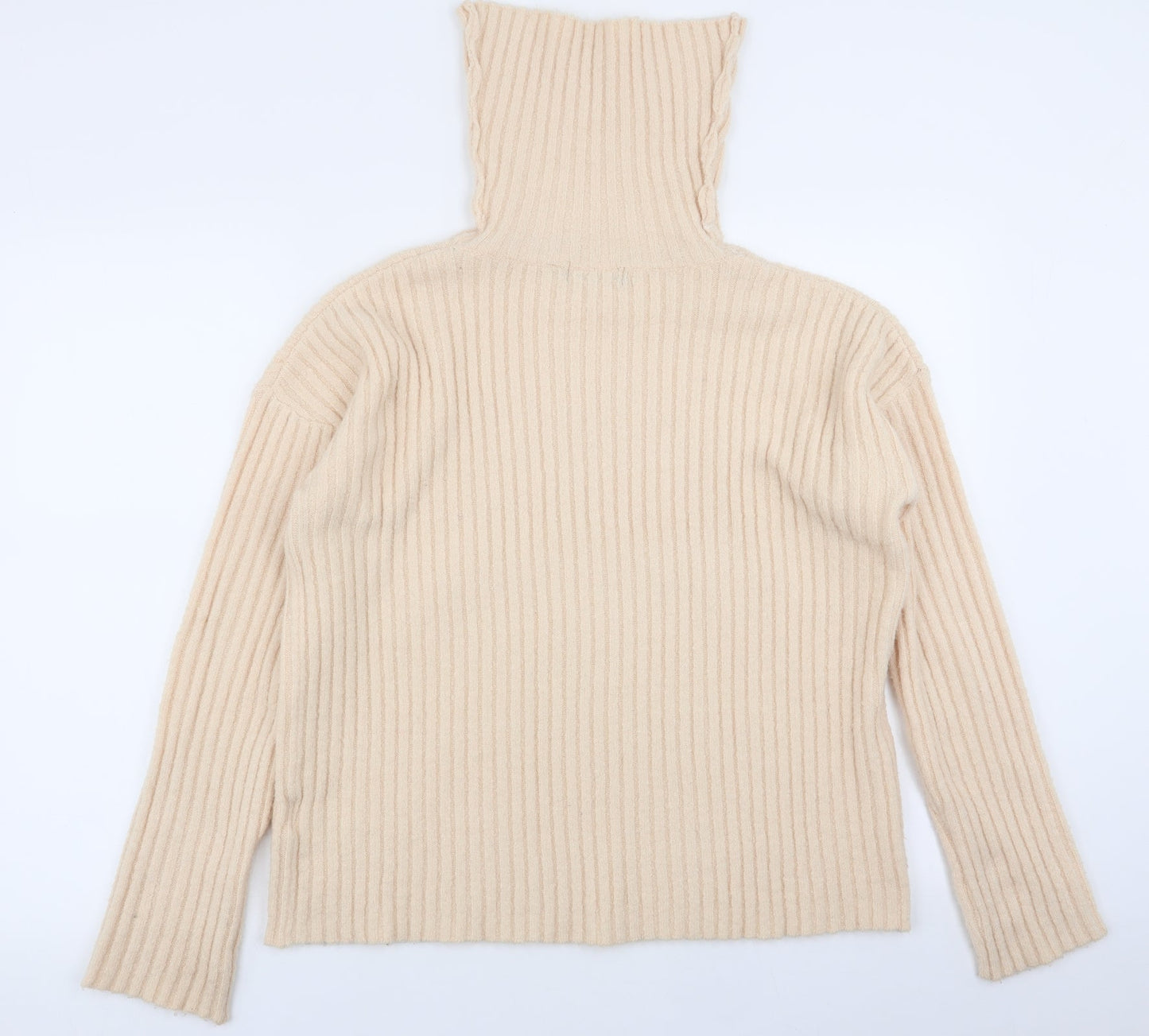 Womens UK Size M Brave Soul Beige Pullover Jumper