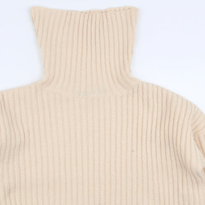Womens UK Size M Brave Soul Beige Pullover Jumper